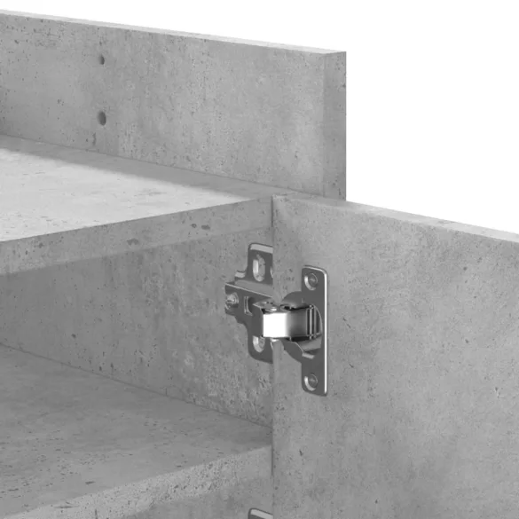 betonszürke szerelt fa TV-szekrény 100x35x40 cm