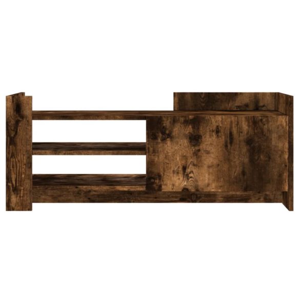 füstös tölgy színű szerelt fa TV-szekrény 100 x 35 x 40 cm