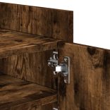 füstös tölgy színű szerelt fa TV-szekrény 100 x 35 x 40 cm