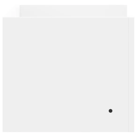 fehér szerelt fa fali polc 70,5 x 35 x 30,5 cm