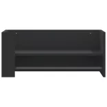 fekete szerelt fa fali polc 70,5 x 35 x 30,5 cm