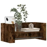 füstölt tölgy színű szerelt fa fali polc 70,5x35x30,5 cm