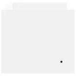 fehér szerelt fa fali polc 100 x 35 x 30,5 cm