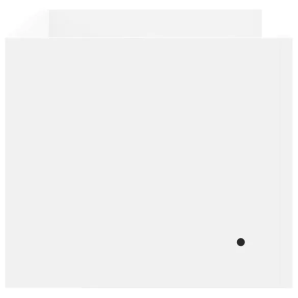 fehér szerelt fa fali polc 100 x 35 x 30,5 cm