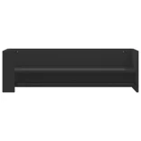 fekete szerelt fa fali polc 100x35x30,5 cm