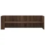 barna tölgy színű szerelt fa fali polc 100 x 35 x 30,5 cm