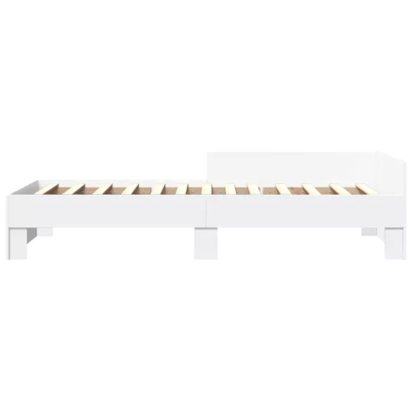 fehér szerelt fa ágykeret 90 x 200 cm