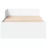 fehér szerelt fa ágykeret 90 x 200 cm