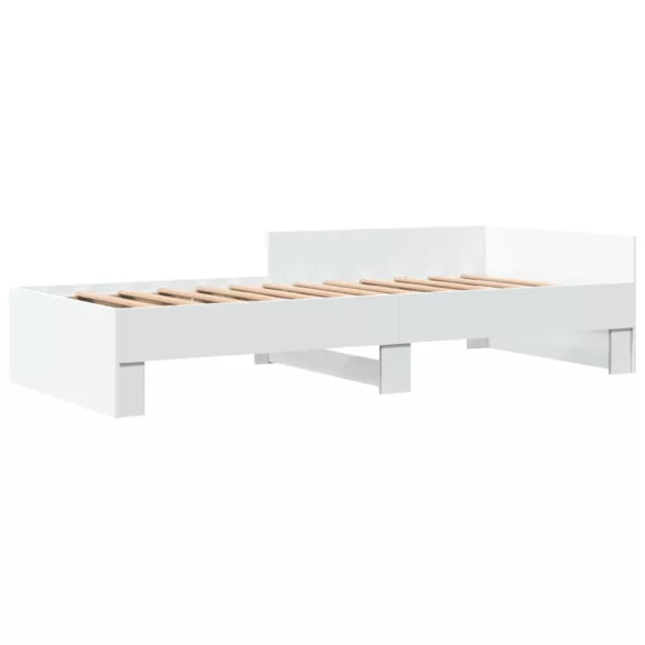fehér szerelt fa ágykeret 90 x 190 cm