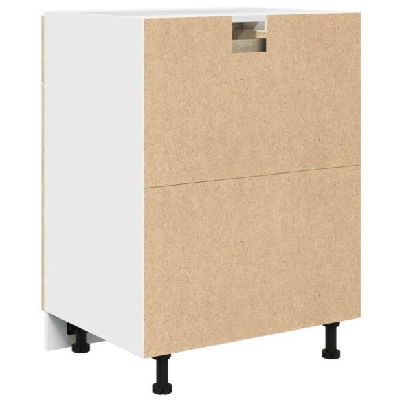 “Lyon” sonoma tölgy színű szerelt fa fiókos alsószekrény