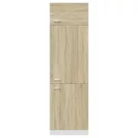 “Lyon” sonoma tölgy színű szerelt fa szekrény hűtőhöz