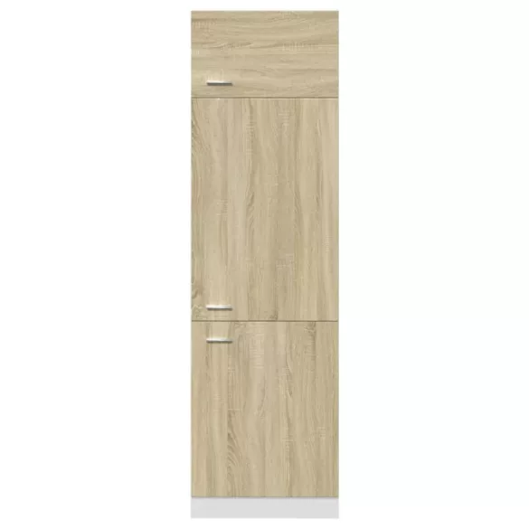 “Lyon” sonoma tölgy színű szerelt fa szekrény hűtőhöz