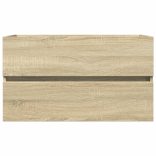 sonoma tölgy színű szerelt fa mosdószekrény 80 x 38,5 x 45 cm