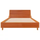 viaszbarna tömör fenyőfa ágy matrac nélkül 90 x 200 cm