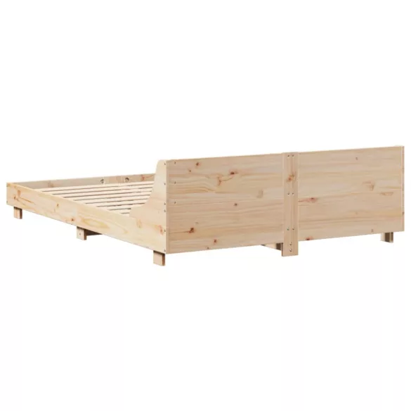 tömör fenyőfa ágy matrac nélkül 140 x 190 cm
