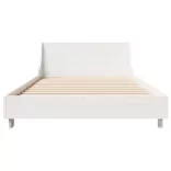 fehér tömör fenyőfa ágy matrac nélkül 75 x 190 cm