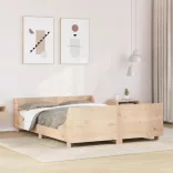 tömör fenyőfa ágykeret ágy matrac nélkül 120 x 200 cm