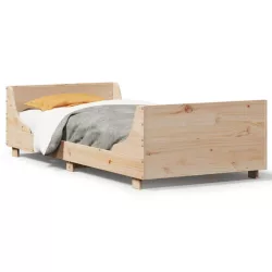 tömör fenyőfa ágy matrac nélkül 100 x 200 cm