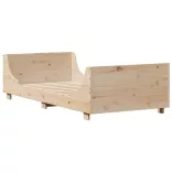 tömör fenyőfa ágy matrac nélkül 100 x 200 cm