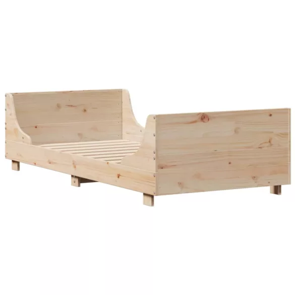 tömör fenyőfa ágy matrac nélkül 100 x 200 cm