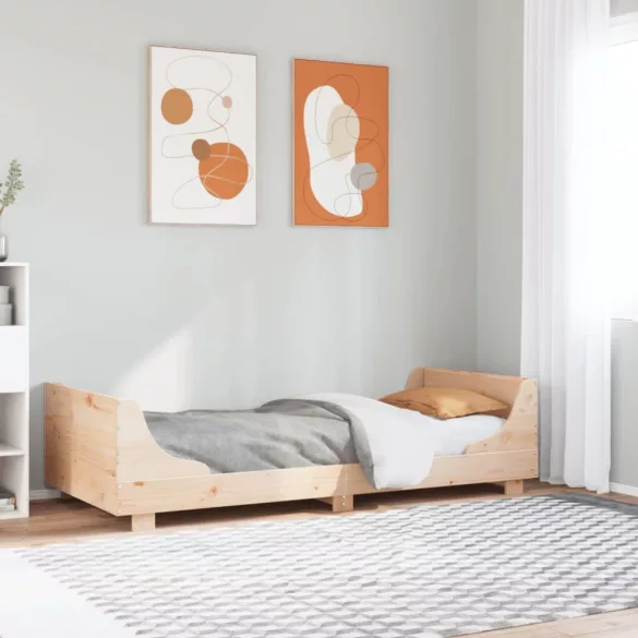 tömör fenyőfa ágy matrac nélkül 100 x 200 cm