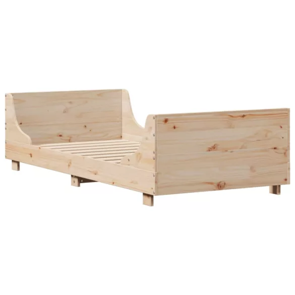 tömör fenyőfa ágy matrac nélkül 100 x 200 cm