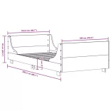 fehér tömör fenyőfa ágy matrac nélkül 100 x 200 cm