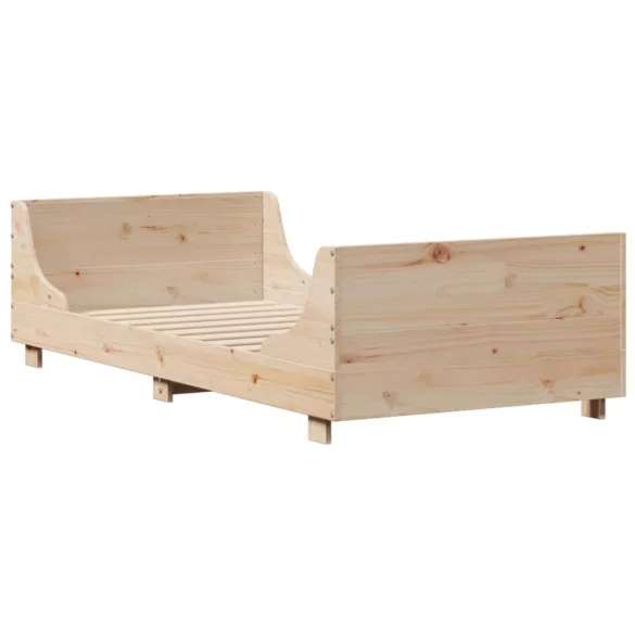 tömör fenyőfa ágy matrac nélkül 90 x 200 cm