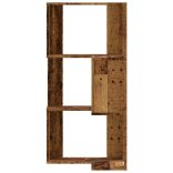 3 szintes antik fa szerelt fa sarok könyvespolc 50 x 50 x 102cm