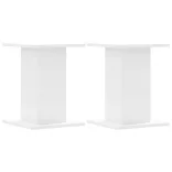 2 db fehér szerelt fa hangszóróállvány 30 x 30 x 40 cm