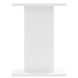 2 db fehér szerelt fa hangszóróállvány 30 x 30 x 40 cm