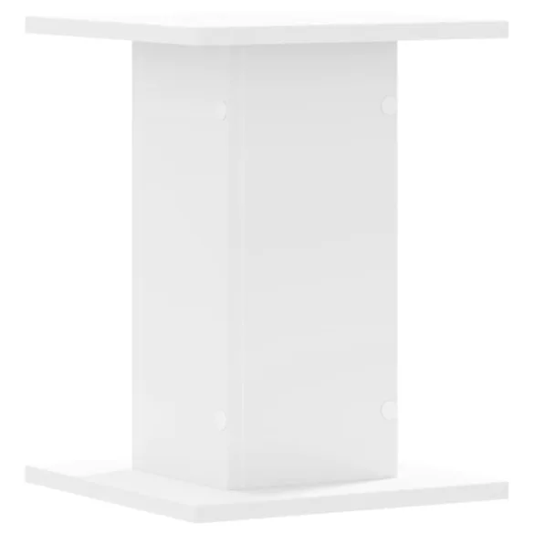 2 db fehér szerelt fa hangszóróállvány 30 x 30 x 40 cm