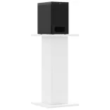 2 db fehér szerelt fa hangszóróállvány 30 x 30 x 60 cm