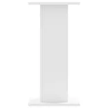 2 db fehér szerelt fa hangszóróállvány 30 x 30 x 60 cm