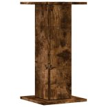 2 db füstös tölgy színű szerelt fa hangszóróállvány 30x30x60 cm