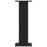 2 db fekete szerelt fa hangszóróállvány 30 x 30 x 80 cm