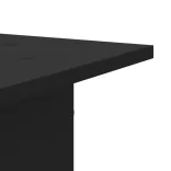 2 db fekete szerelt fa hangszóróállvány 30 x 30 x 80 cm