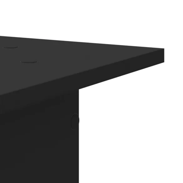 2 db fekete szerelt fa hangszóróállvány 30 x 30 x 80 cm