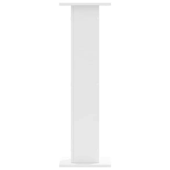 2 db fehér szerelt fa hangszóróállvány 30 x 30 x 95 cm