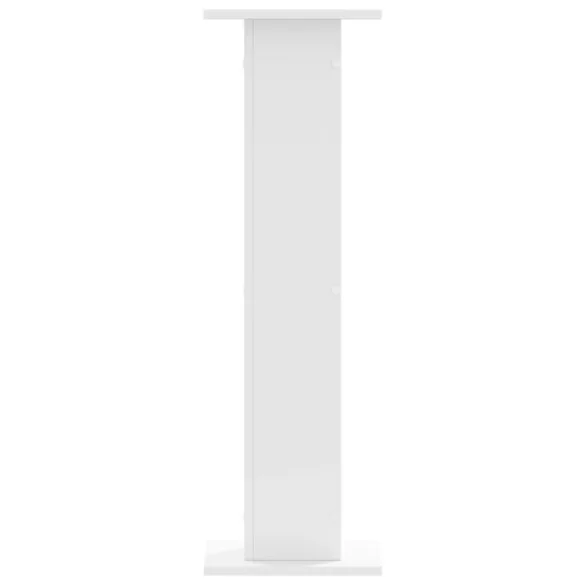 2 db fehér szerelt fa hangszóróállvány 30 x 30 x 95 cm