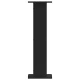 2 db fekete szerelt fa hangszóróállvány 30 x 30 x 95 cm