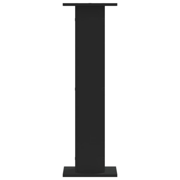 2 db fekete szerelt fa hangszóróállvány 30 x 30 x 95 cm