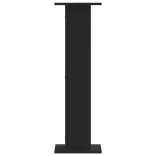 2 db fekete szerelt fa hangszóróállvány 30 x 30 x 95 cm