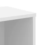 fehér szerelt fa könyvespolc 50 x 25 x 105 cm