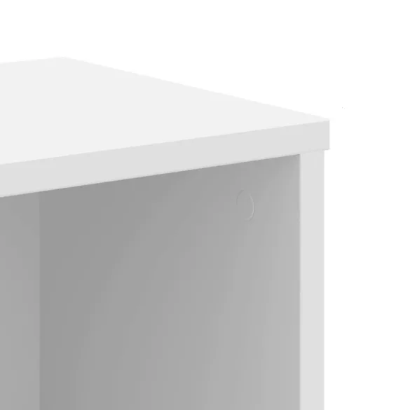 fehér szerelt fa könyvespolc 50 x 25 x 105 cm