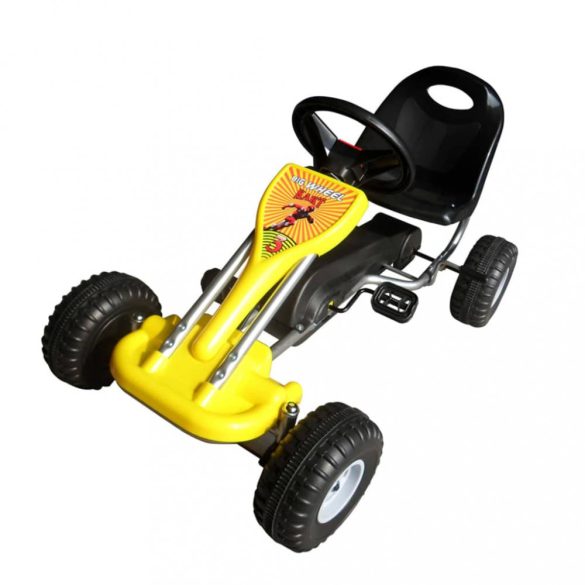 pedálos gokart sárga