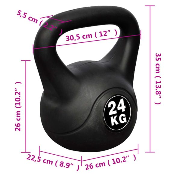 kettlebell 24 kg.