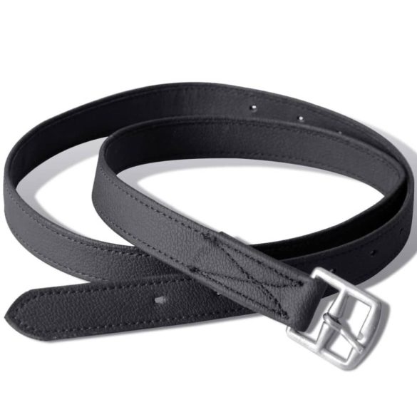 Lovaglás Nyereg Készlet 16 Valódi Bőr Fekete 14 cm 5-az-1- be"