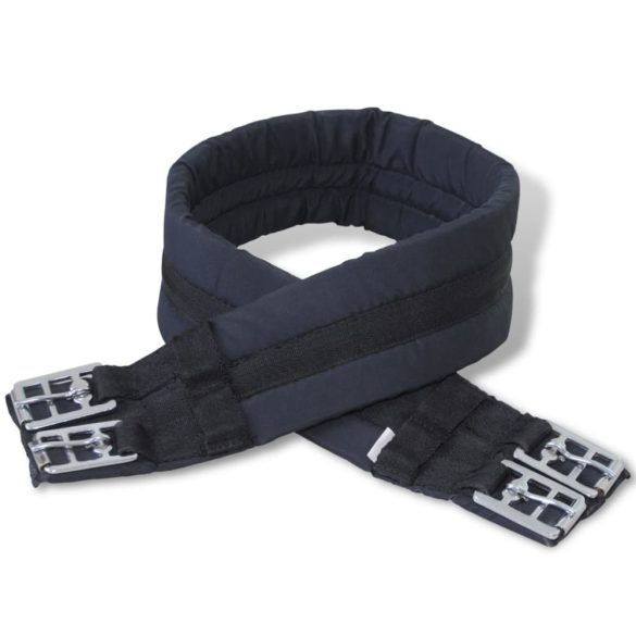 Lovaglás Nyereg Készlet 17,5 Valódi Bőr Fekete 18 cm 5-az-1- be"