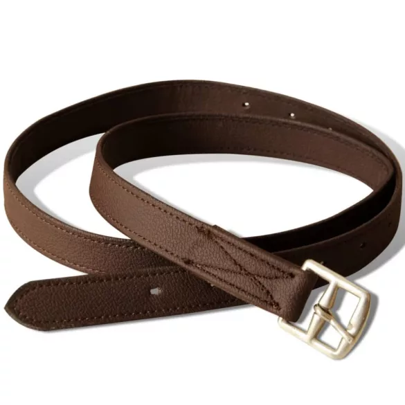 Lovaglás Nyereg Készlet 17,5 Valódi Bőr Barna 12 cm 5-az-1- be"